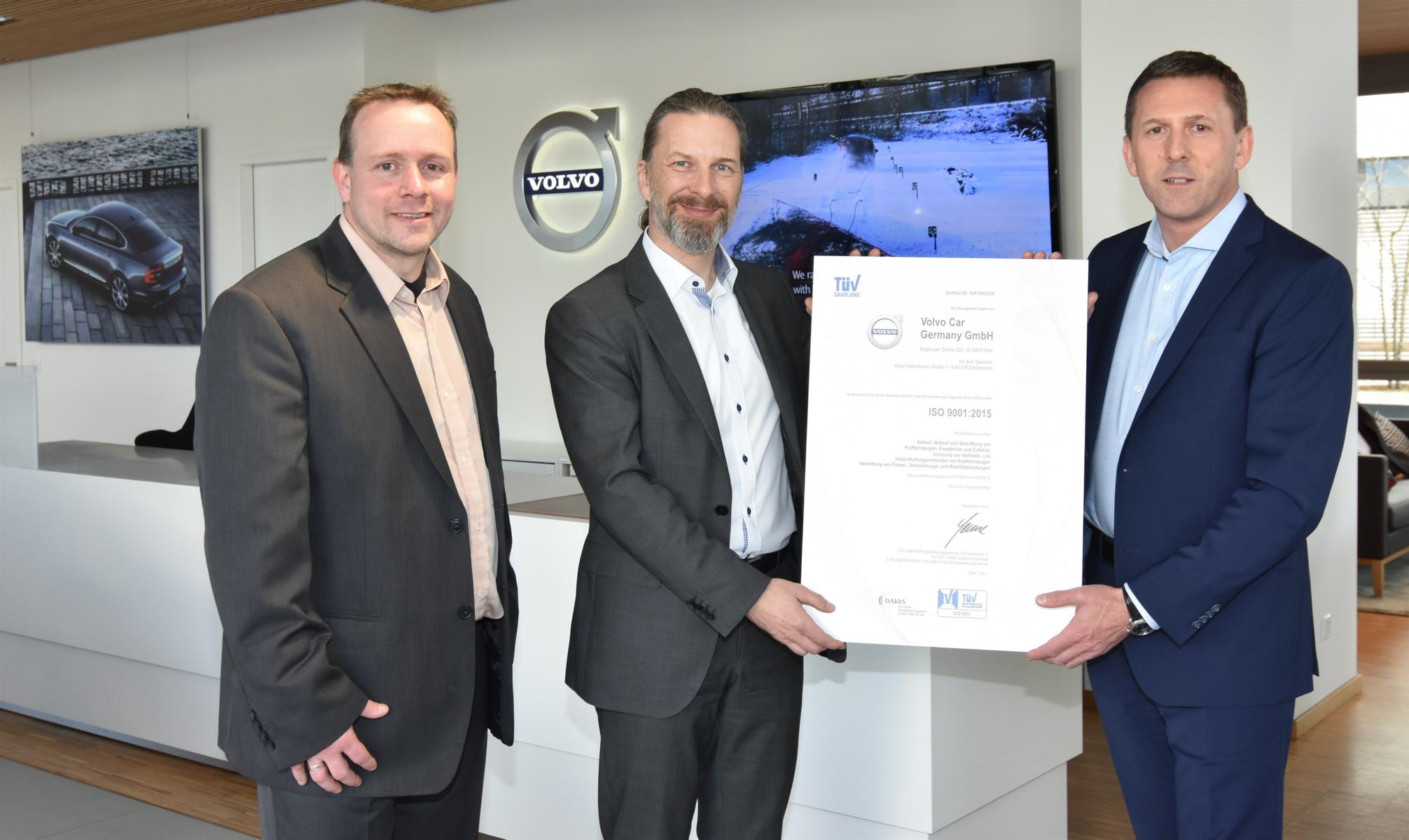 K1600 189788 Qualit t im Fokus Volvo Car Germany erh lt ISO Zertifikat