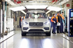 K1600 156814 First series produced new Volvo XC90 rolls off the line at Torslanda plant